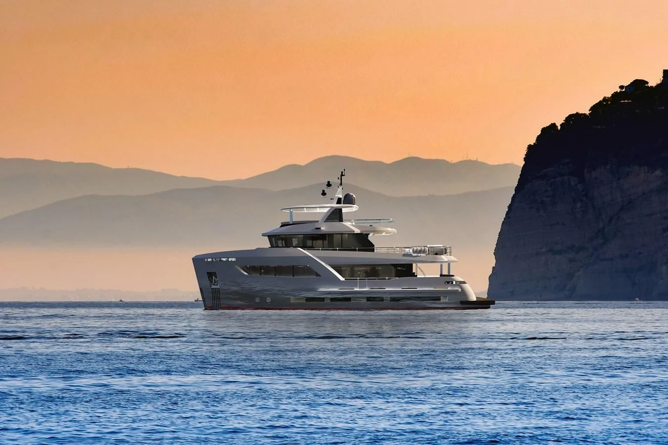 a boat in the water aboard BERING 88/05 Yacht for Sale