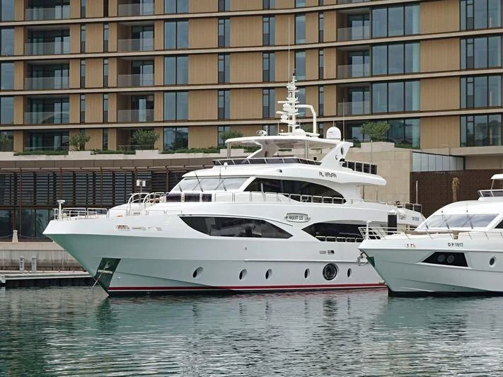 a boat in the water aboard PERSISTENCE Yacht for Sale