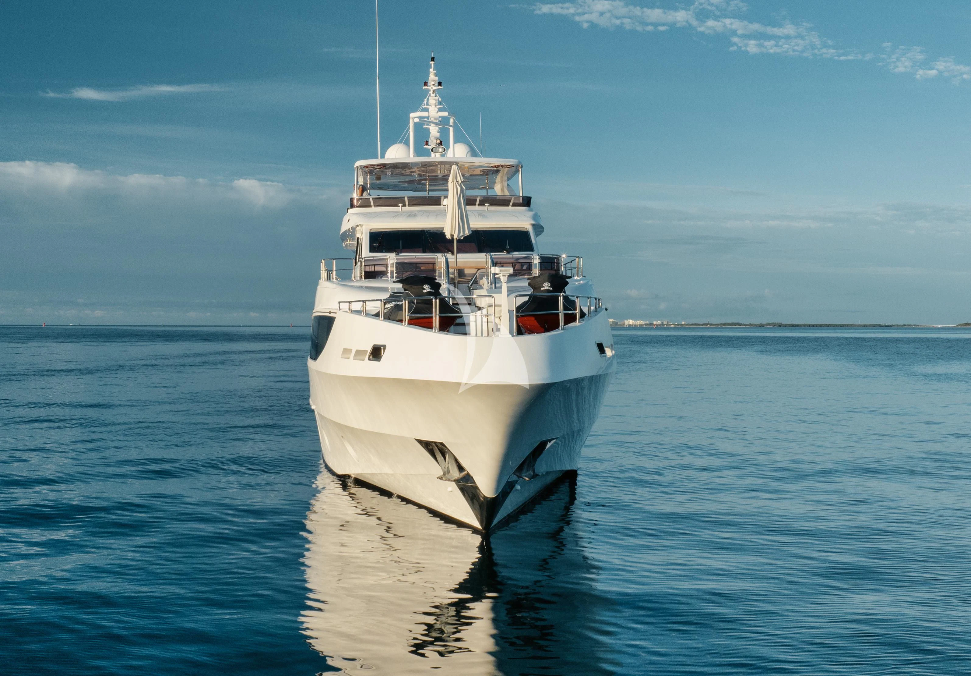 a boat in the water aboard PERSISTENCE Yacht for Sale