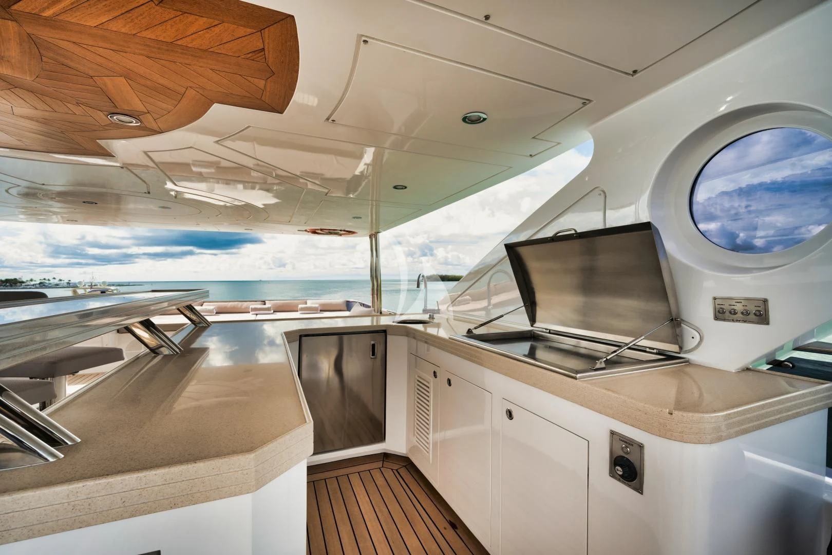 inside of an airplane aboard PERSISTENCE Yacht for Sale