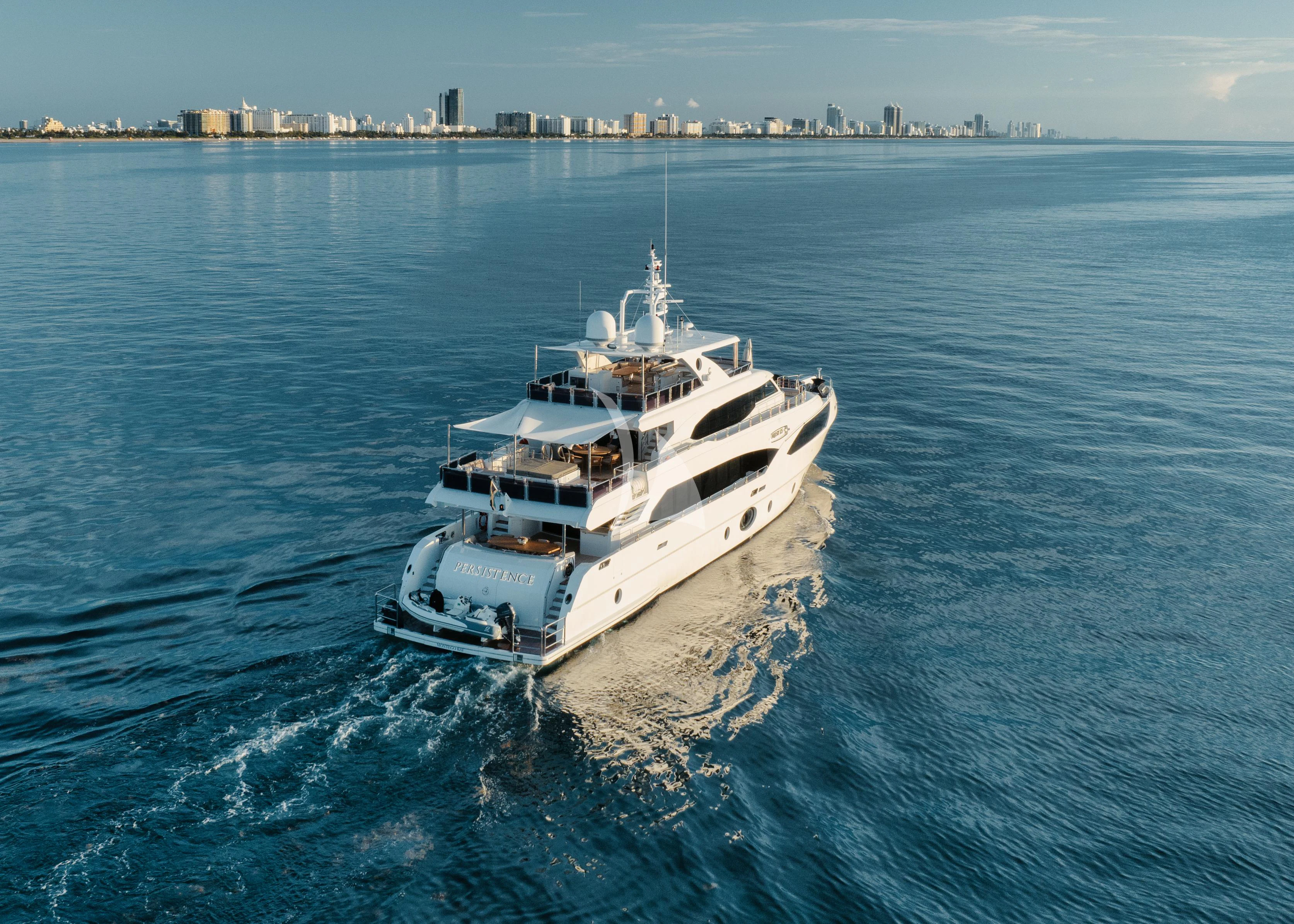 a boat on the water aboard PERSISTENCE Yacht for Sale