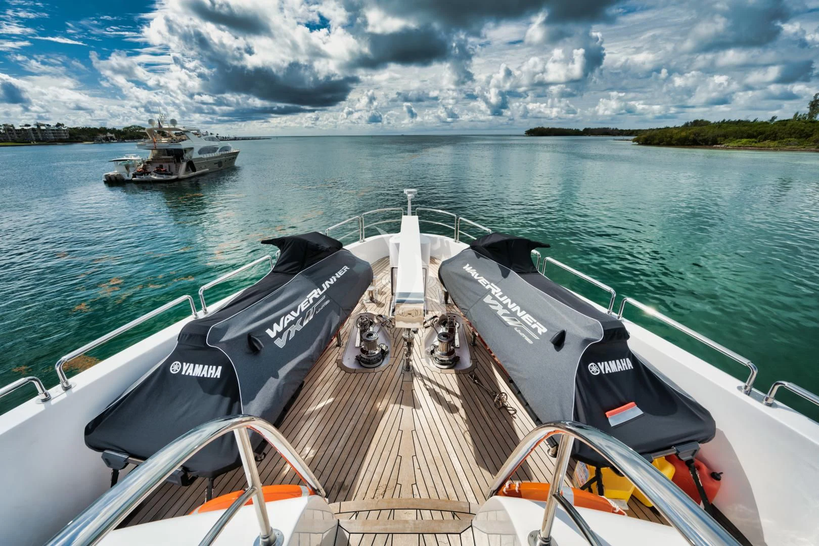 a boat on the water aboard PERSISTENCE Yacht for Sale