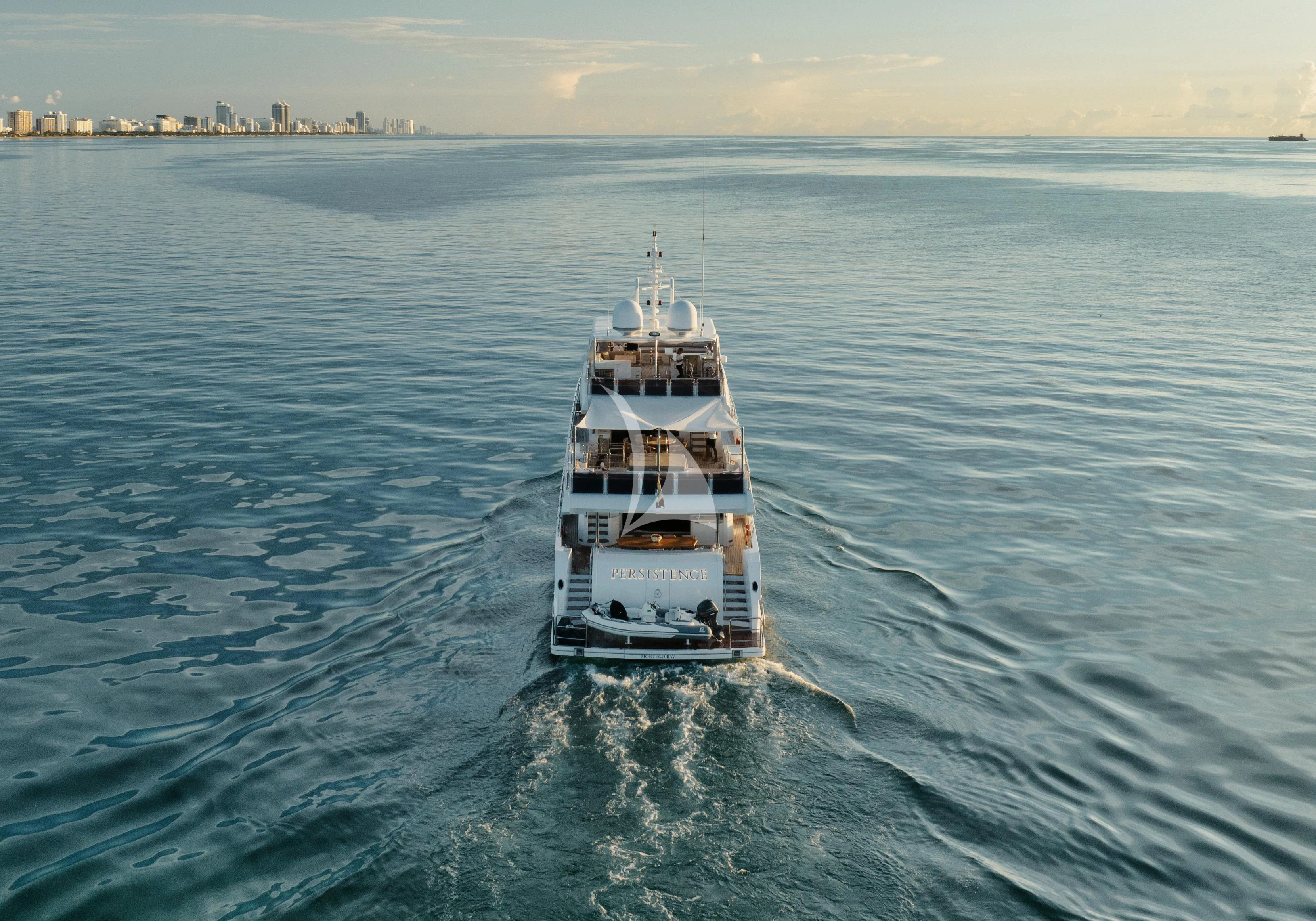 a ship on the water aboard PERSISTENCE Yacht for Sale