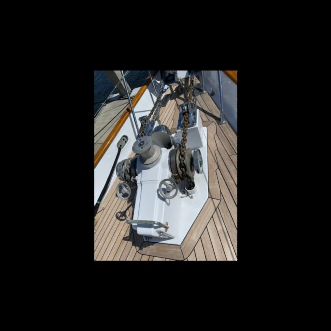 a white and gold object aboard SUNDAY MORNING Yacht for Sale