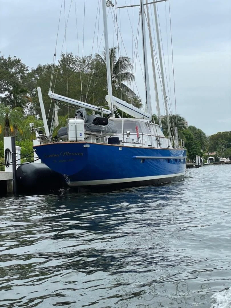 a boat on the water aboard SUNDAY MORNING Yacht for Sale