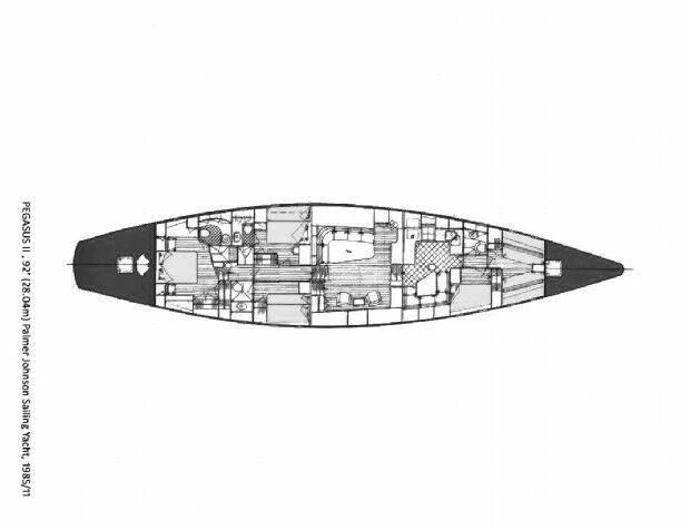 diagram aboard SUNDAY MORNING Yacht for Sale