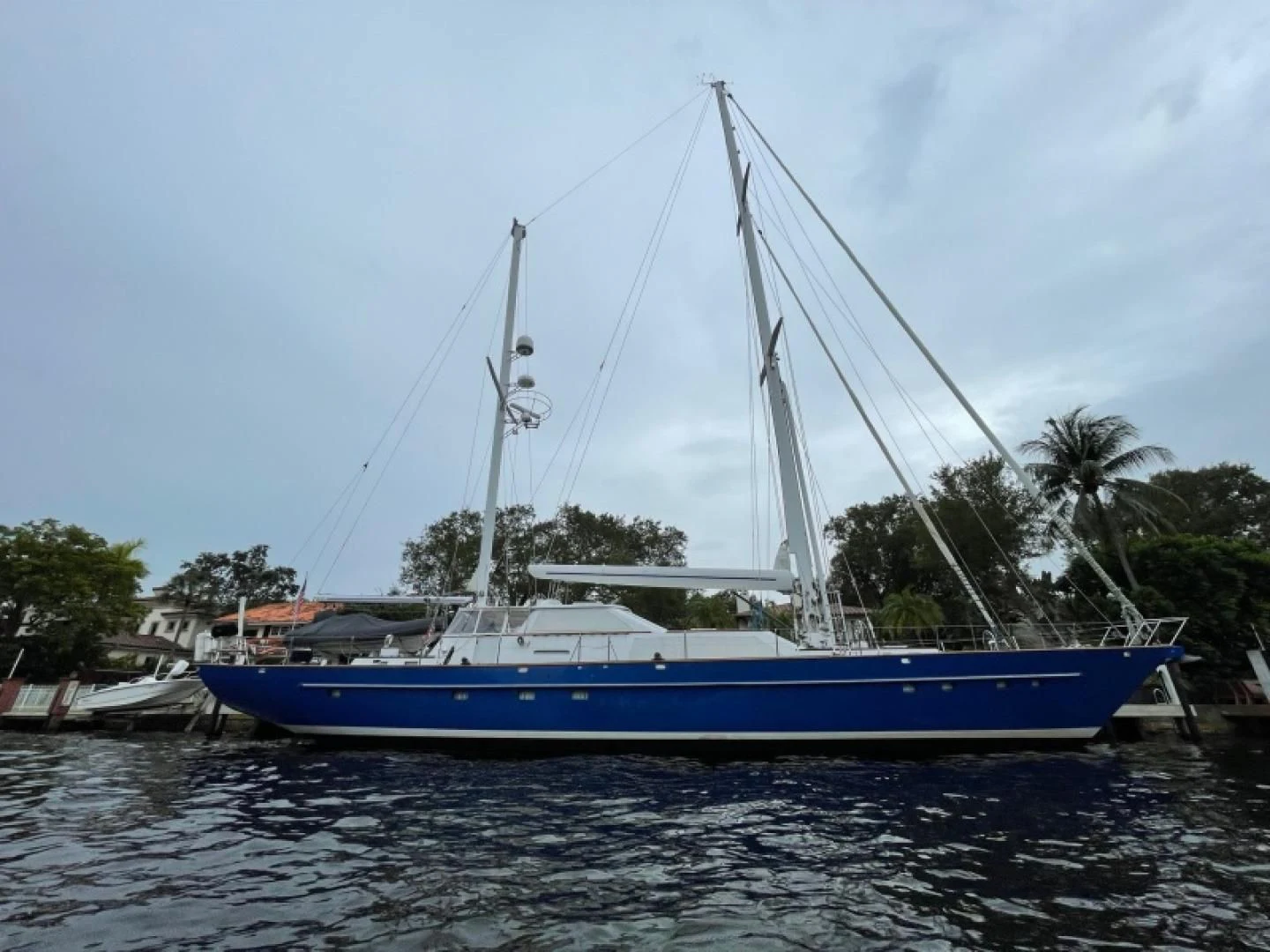 a boat on the water aboard SUNDAY MORNING Yacht for Sale