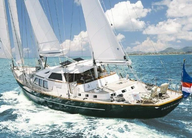 a boat on the water aboard SUNDAY MORNING Yacht for Sale