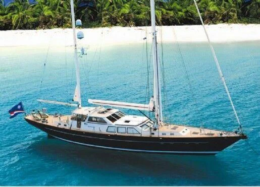 a boat on the water aboard SUNDAY MORNING Yacht for Sale