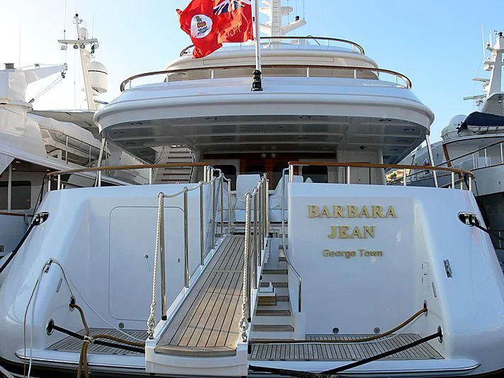 a couple of boats are parked in a harbor aboard AMBITION Yacht for Sale