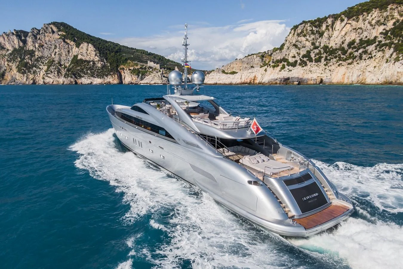 a boat on the water aboard SILVER WIND Yacht for Charter