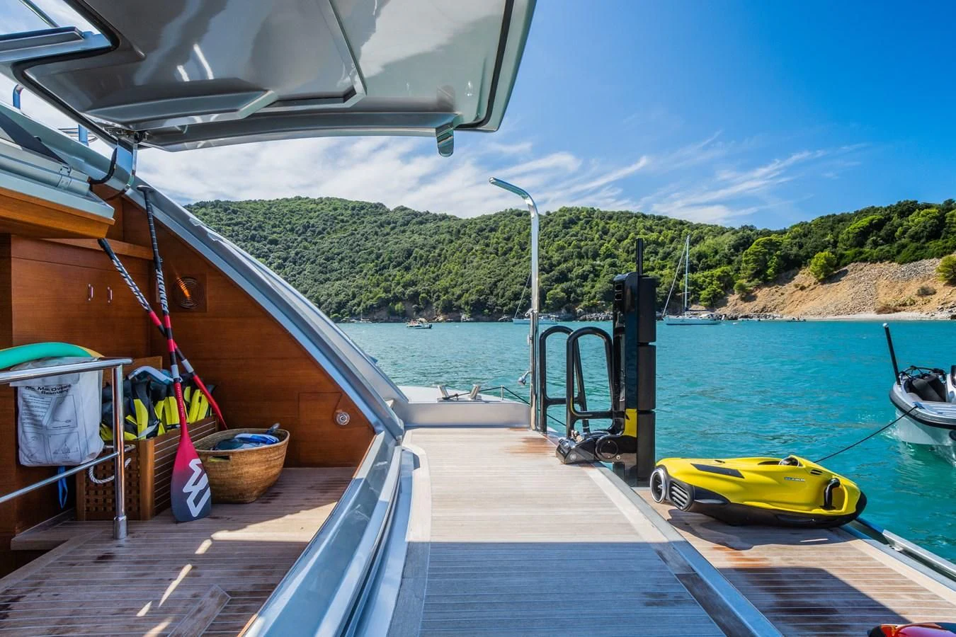 a boat on the water aboard SILVER WIND Yacht for Charter