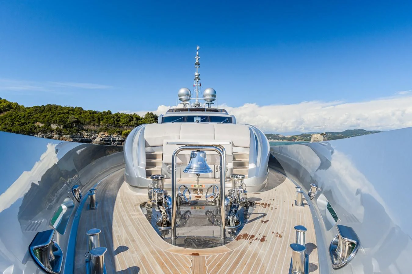 a space shuttle on a launch pad aboard SILVER WIND Yacht for Charter