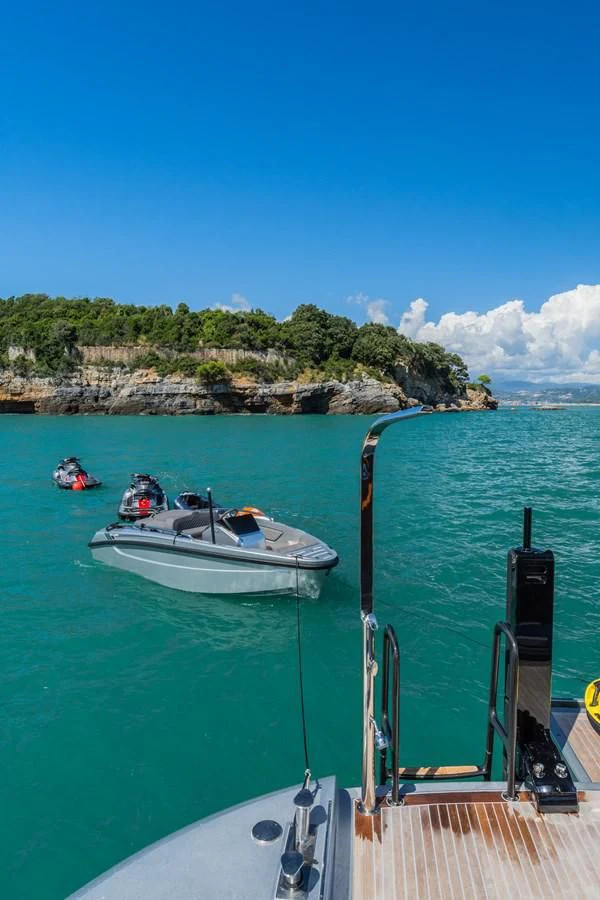 a boat on the water aboard SILVER WIND Yacht for Charter