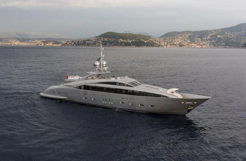 a white yacht in the water aboard SILVER WIND Yacht for Charter
