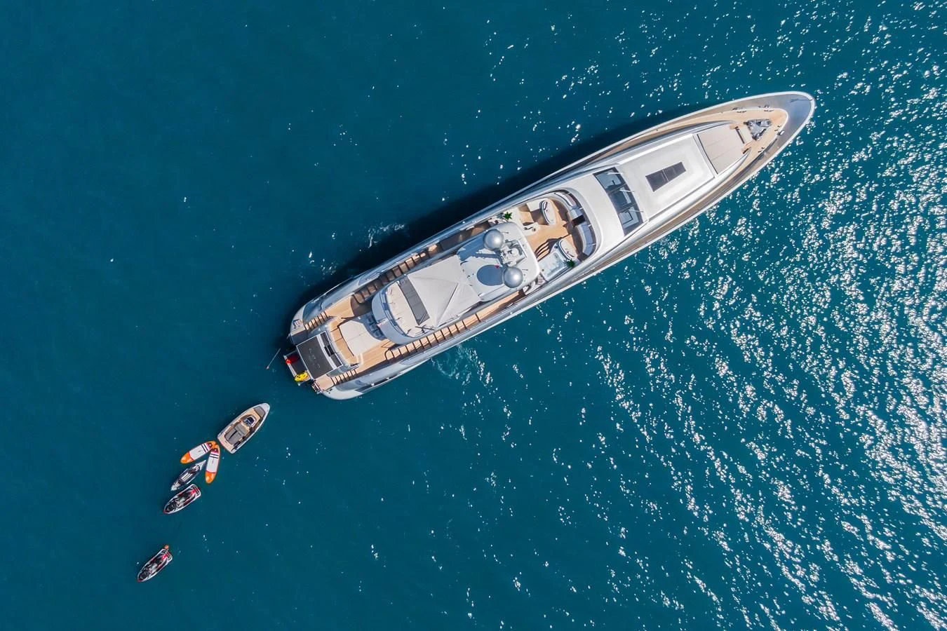 a satellite in space aboard SILVER WIND Yacht for Charter