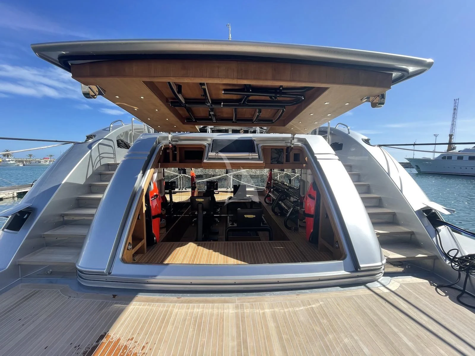 the inside of a boat aboard SILVER WIND Yacht for Charter