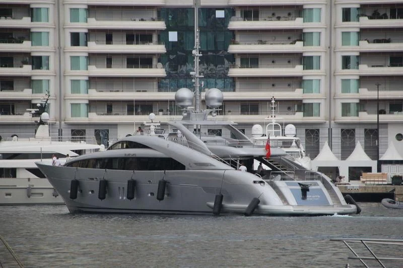 a boat parked on a dock aboard SILVER WIND Yacht for Charter