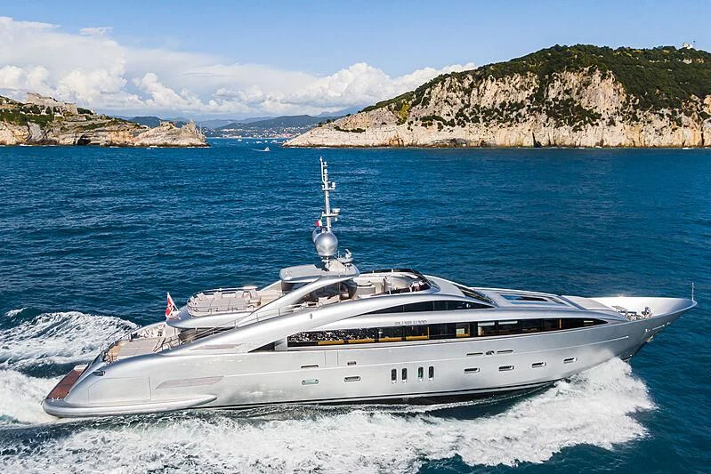 a white yacht on the water aboard SILVER WIND Yacht for Charter