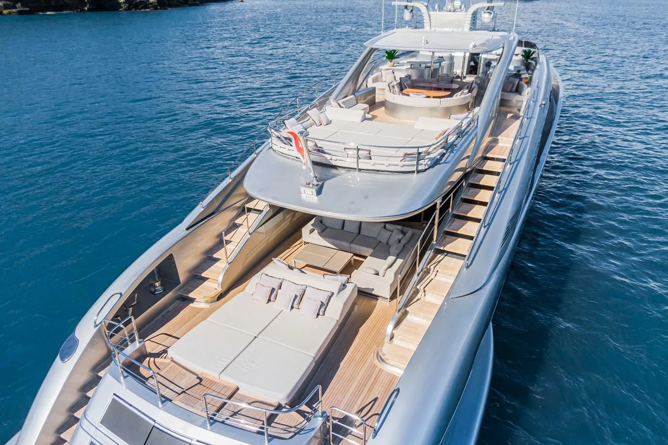 a boat on the water aboard SILVER WIND Yacht for Charter