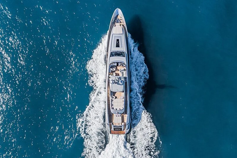 a space shuttle in the water aboard SILVER WIND Yacht for Charter