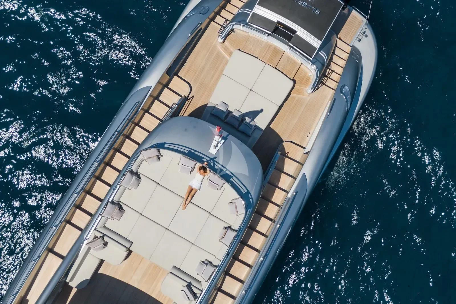 a boat on the water aboard SILVER WIND Yacht for Charter