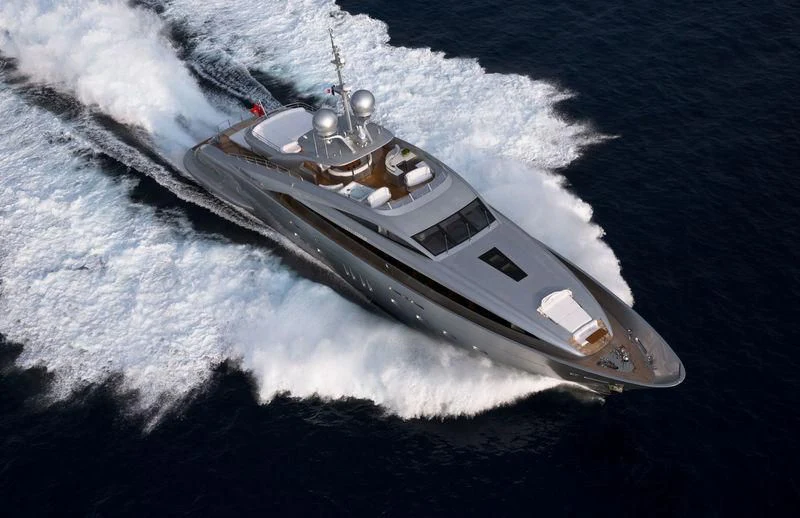 a space ship in the water aboard SILVER WIND Yacht for Charter