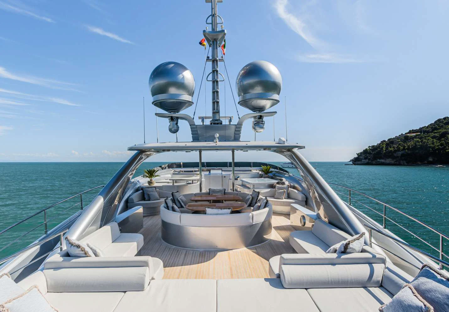 a boat on the water aboard SILVER WIND Yacht for Charter