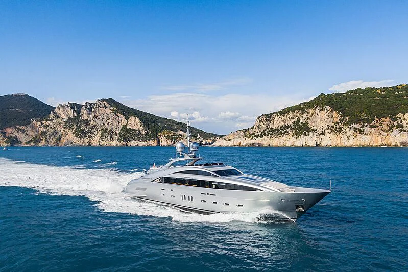a boat on the water aboard SILVER WIND Yacht for Charter
