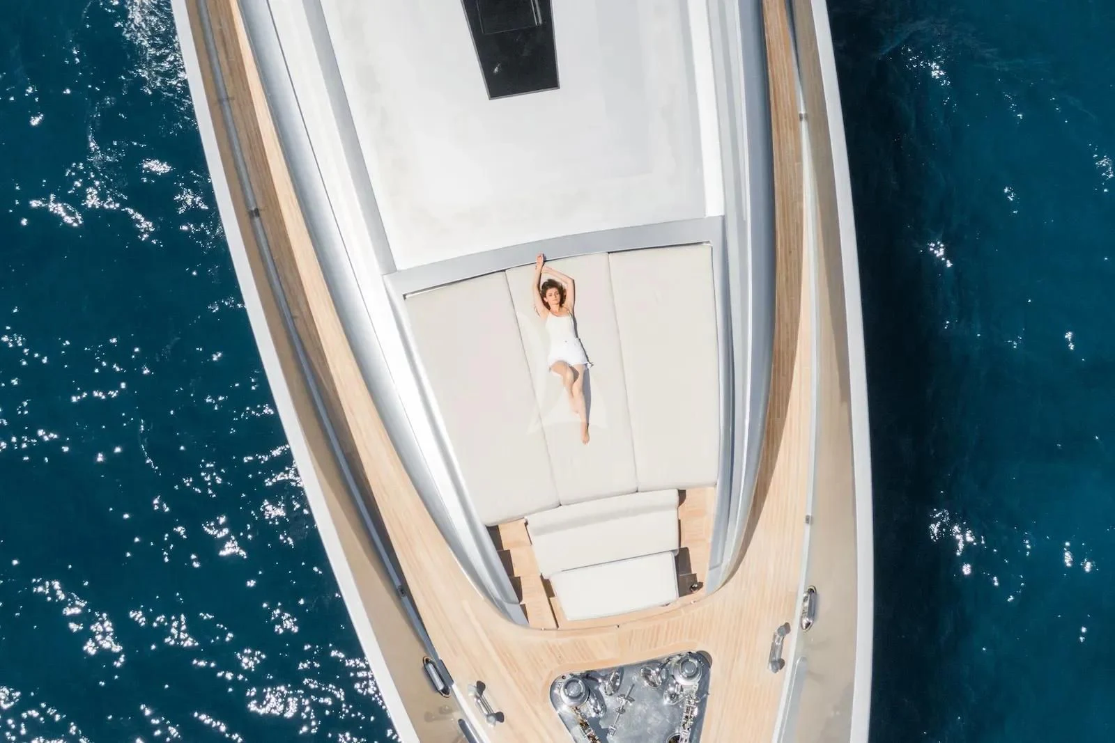 a person standing on a door aboard SILVER WIND Yacht for Charter