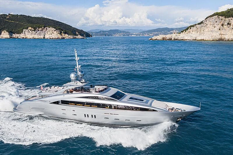 a white yacht on the water aboard SILVER WIND Yacht for Charter