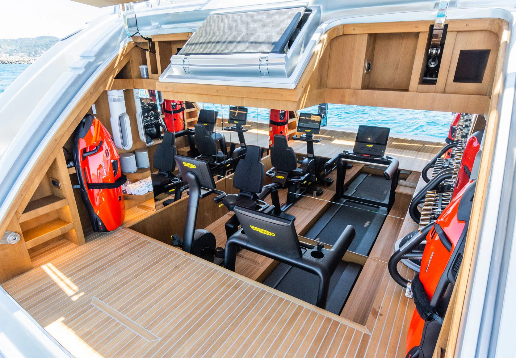 inside of a boat aboard SILVER WIND Yacht for Charter