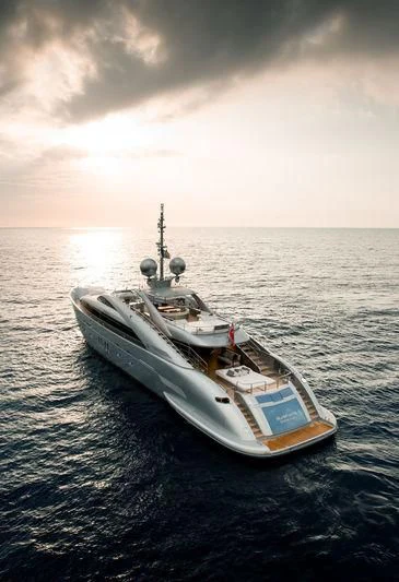 a boat on the water aboard SILVER WIND Yacht for Charter