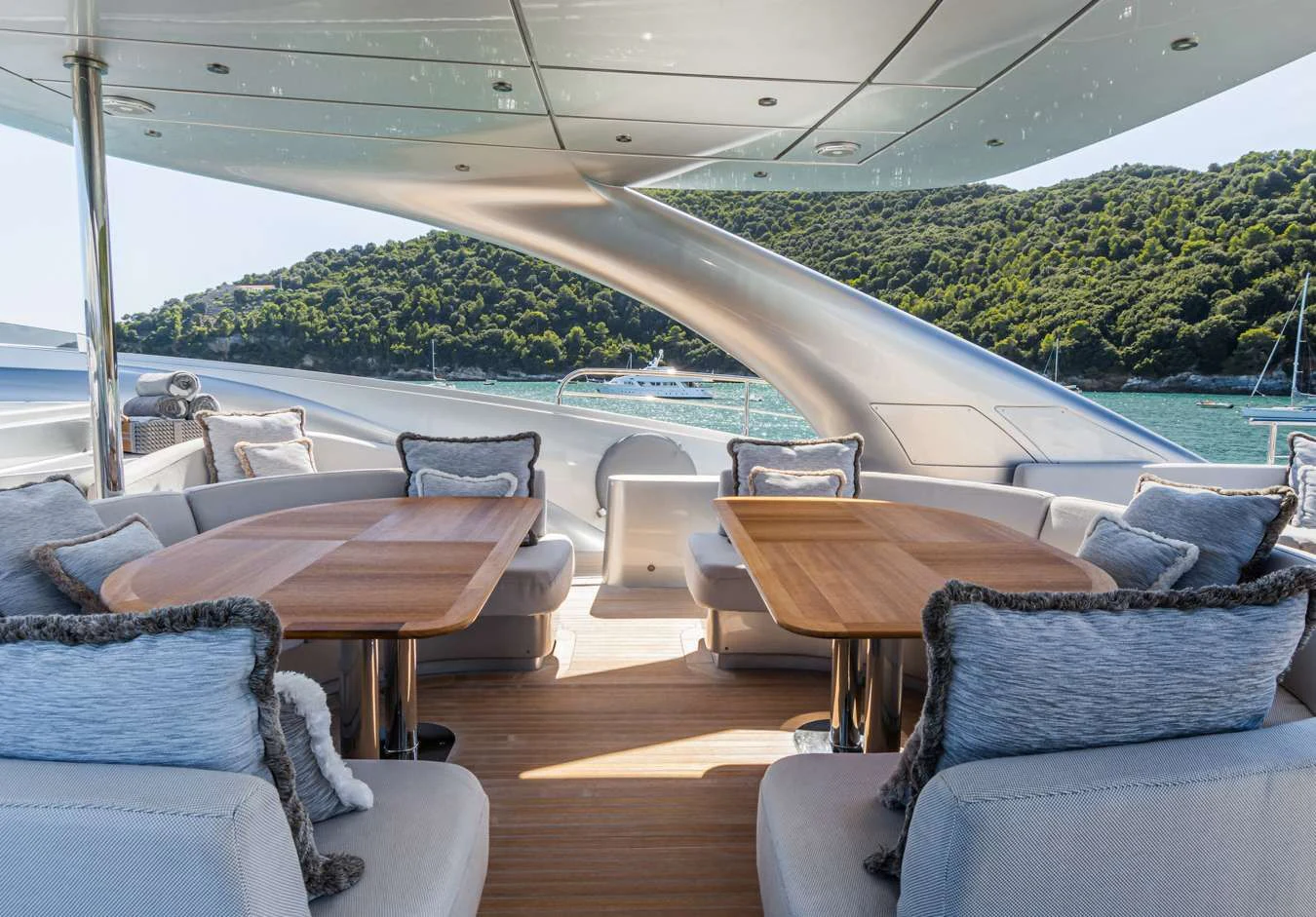 a boat on the water aboard SILVER WIND Yacht for Charter