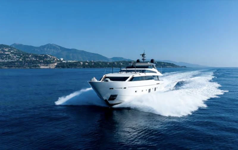 a boat on the water aboard BLUES Yacht for Sale