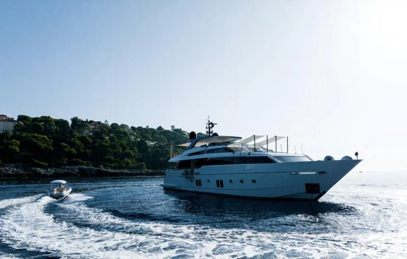 a boat on the water aboard BLUES Yacht for Sale