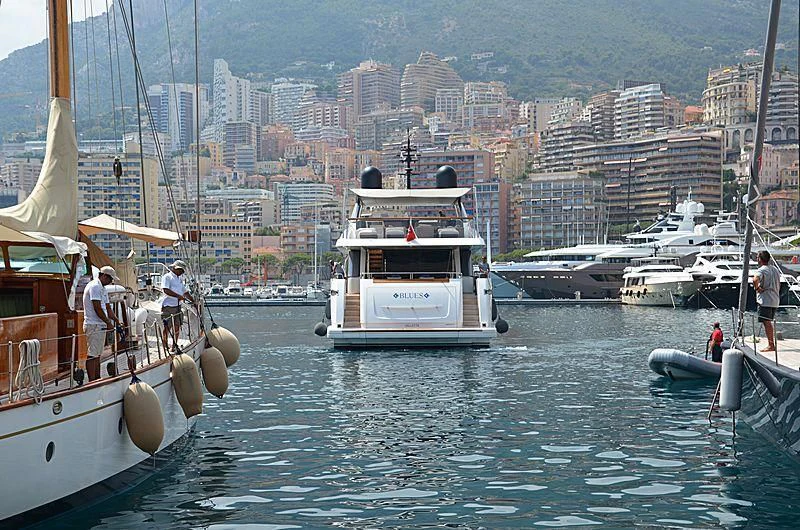 boats in the water aboard BLUES Yacht for Sale