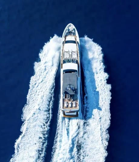 a boat in the water aboard BLUES Yacht for Sale