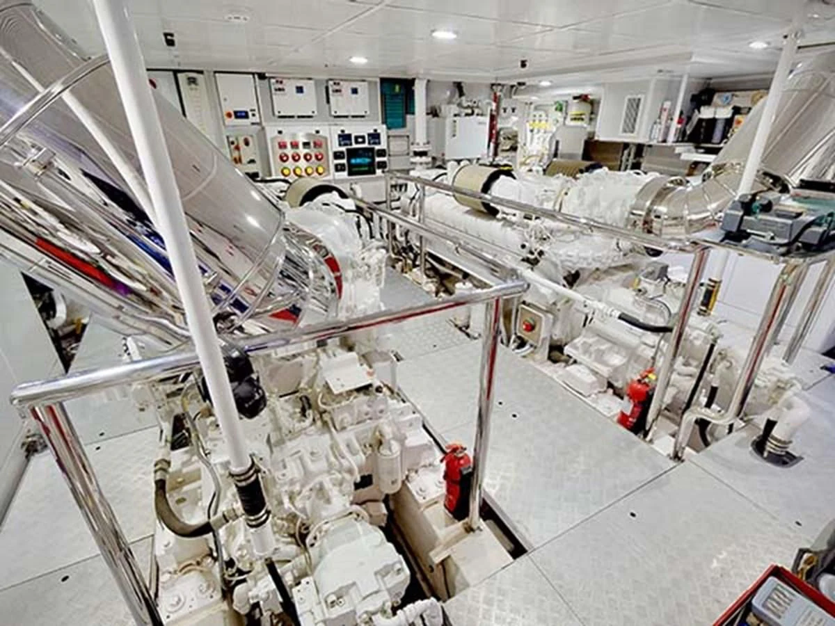 a large factory with machinery aboard AL WASMY I Yacht for Sale