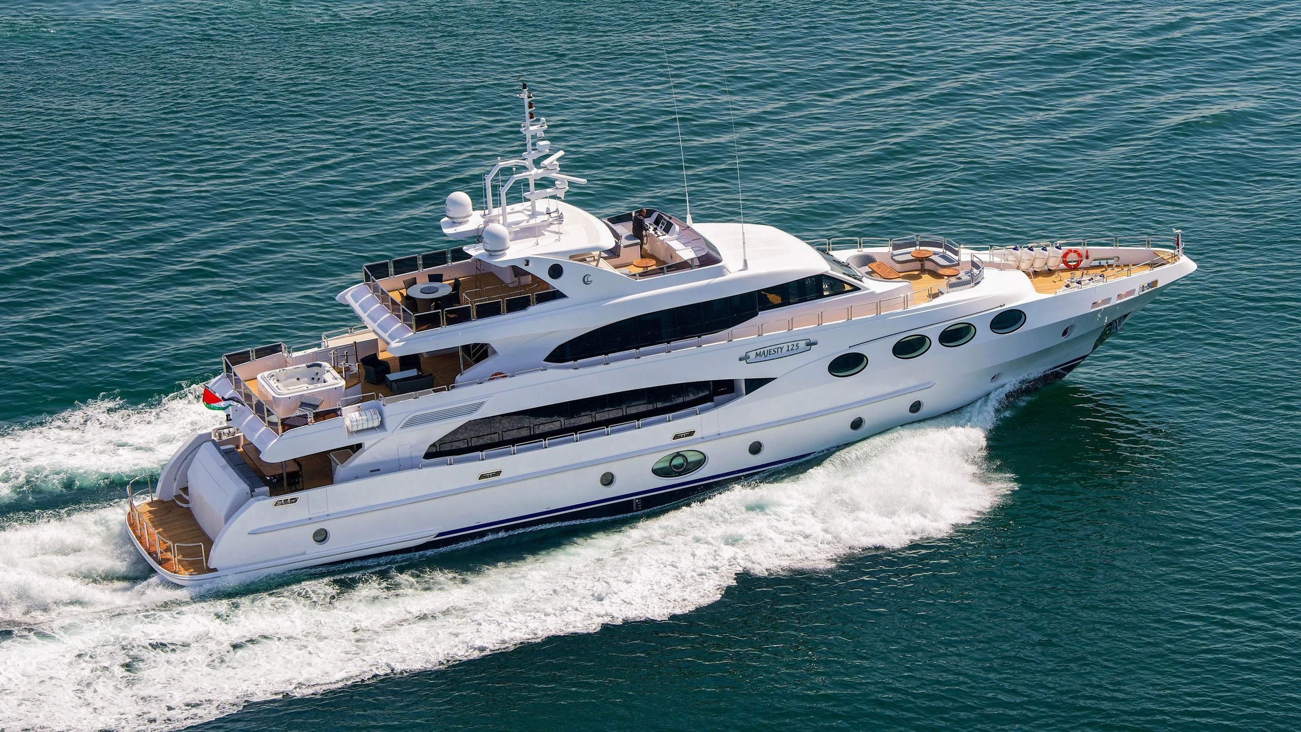 a ship on the water aboard AL WASMY I Yacht for Sale