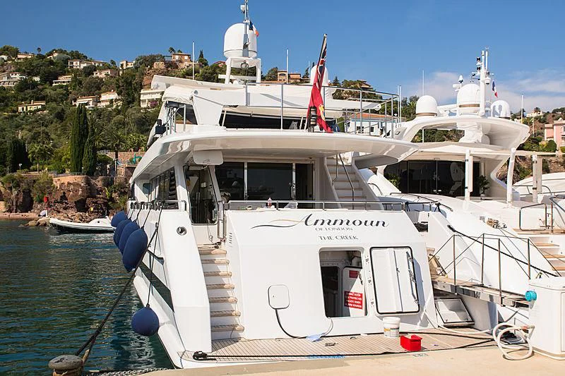 a boat on the water aboard VERSE Yacht for Sale
