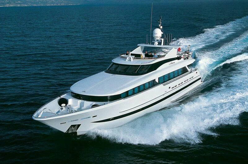 a boat on the water aboard VERSE Yacht for Sale