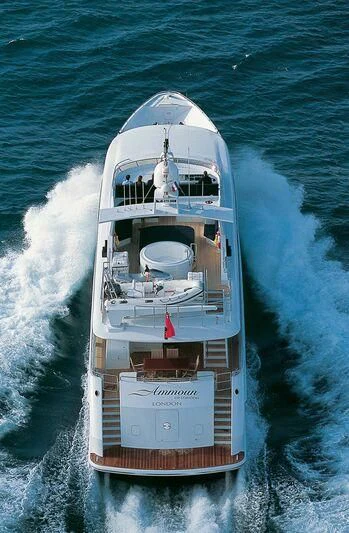 a boat on the water aboard VERSE Yacht for Sale