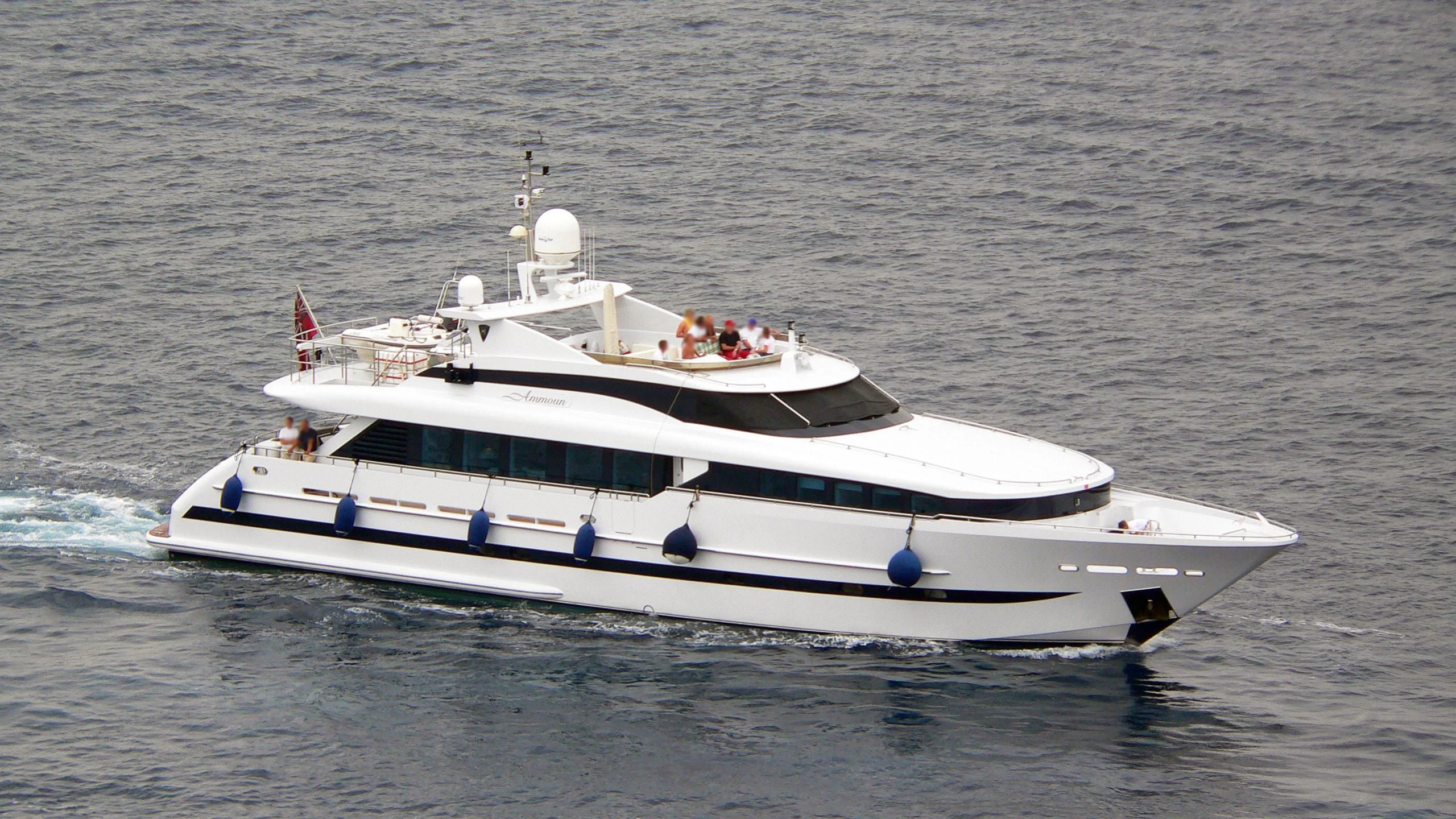 a boat on the water aboard VERSE Yacht for Sale