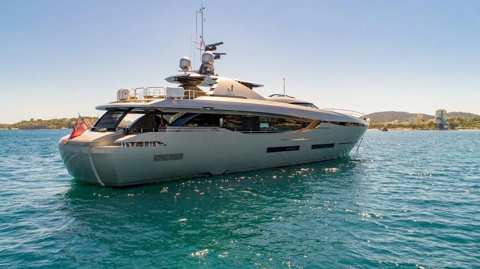 a boat in the water aboard FUSION Yacht for Charter
