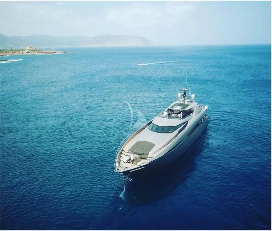 a boat in the water aboard FUSION Yacht for Charter