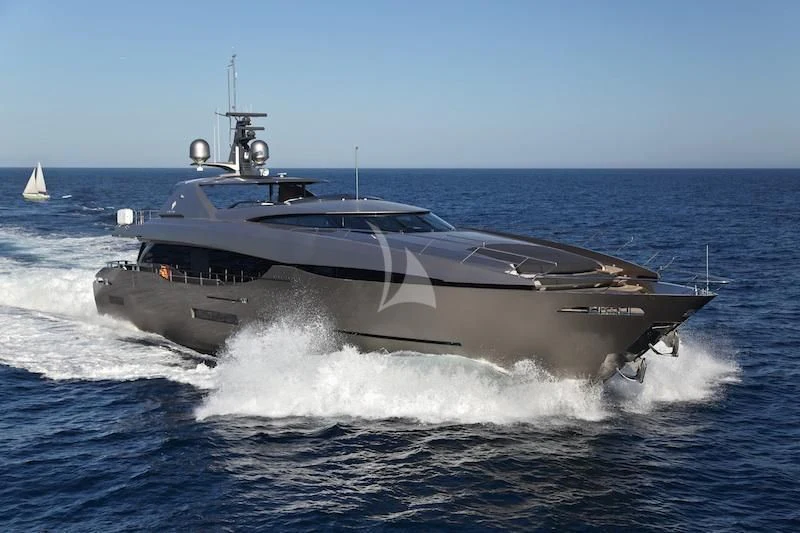 a boat on the water aboard FUSION Yacht for Charter