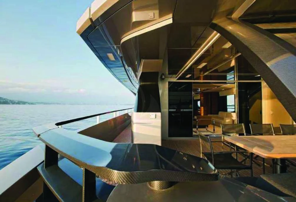 a boat on the water aboard FUSION Yacht for Charter