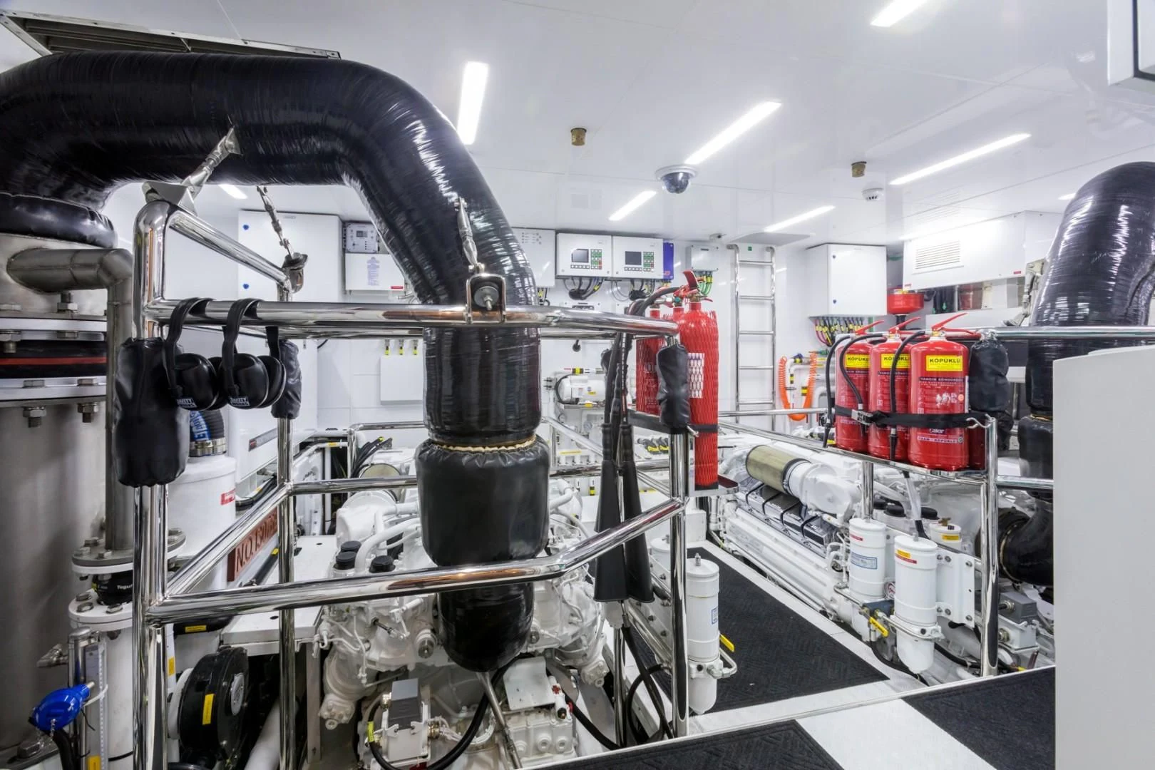 a machine in a factory aboard GG Yacht for Sale