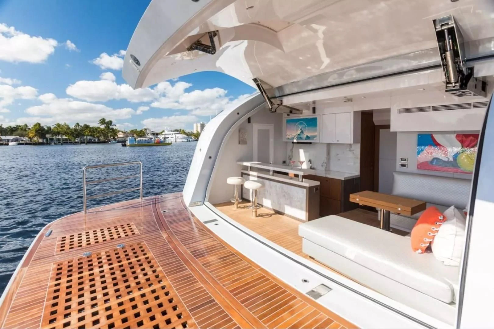 a boat on the water aboard GG Yacht for Sale